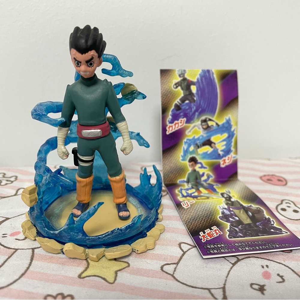 Rock Lee Naruto Anime Real Collection Series 2 Figurine Mini Toy Gashapon 2003